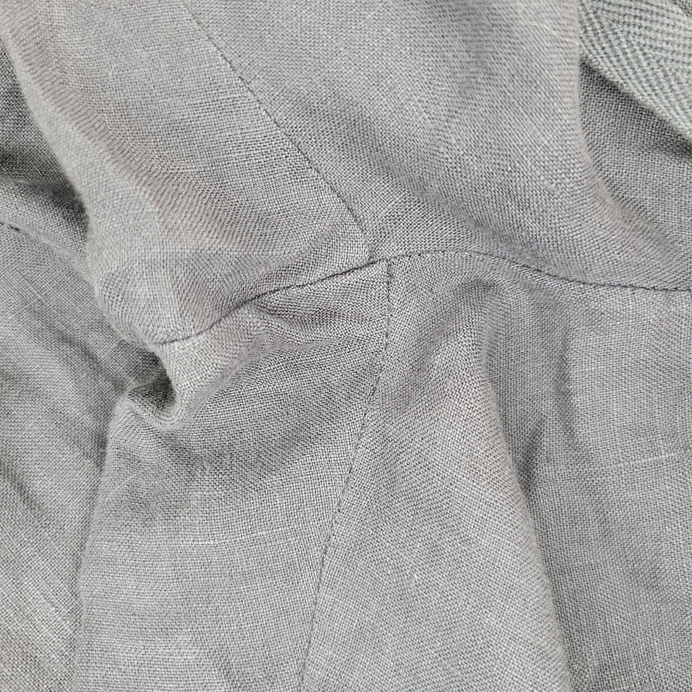 ​Caslon Linen Jogger Pants Knit Cuff Petite XS Charcoal Gray Lagenlook Artisanal - Picture 7 of 12